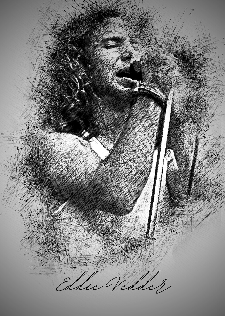 eddie vedder drawing