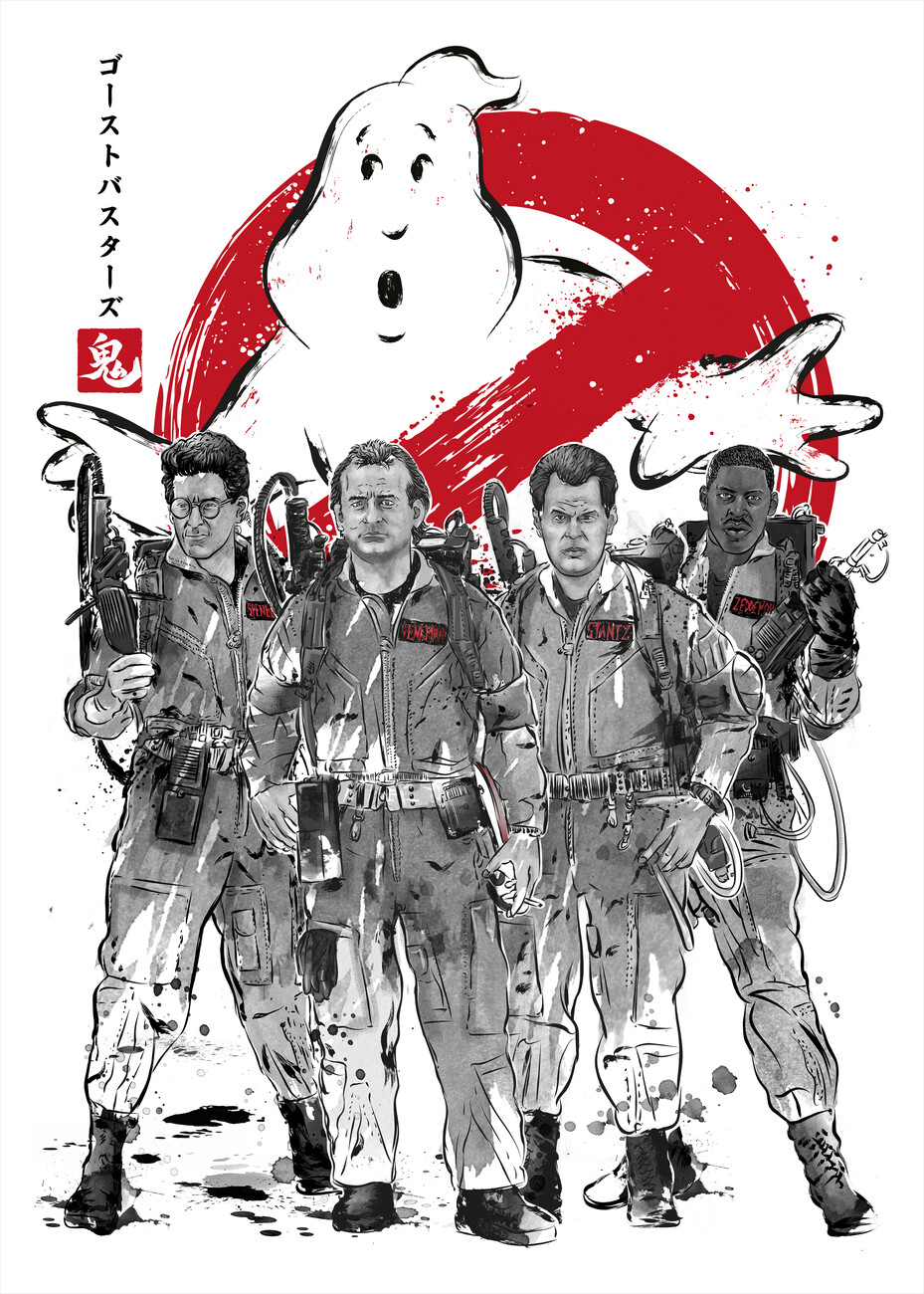 Plakat na ścianę Ghostbusters sumi e Gadżety & Prezenty Posters.pl