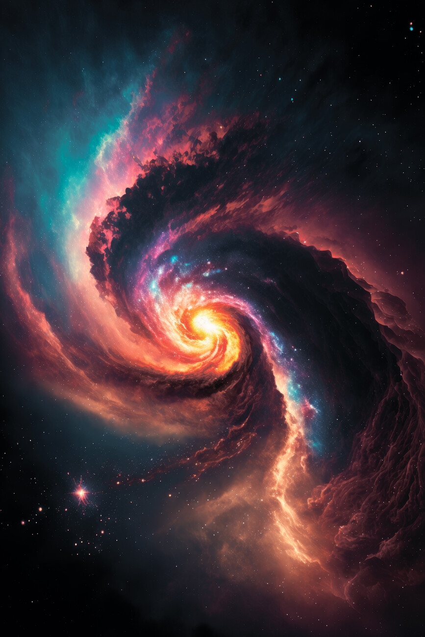 Galaxy. Art Print by Matt Borchert