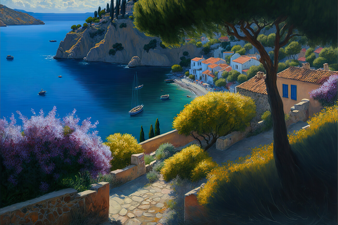 Mediterranean village HD wallpapers  Pxfuel