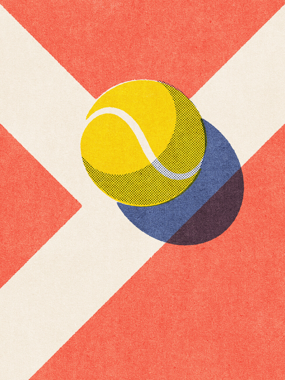 Wall Art Print BALLS / Tennis - clay court | Gifts & Merchandise |  Europosters