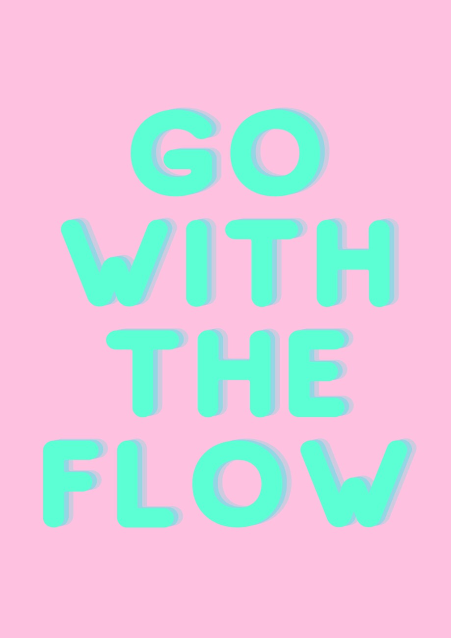 Wall Art Print | Go with the flow | Abposters.com