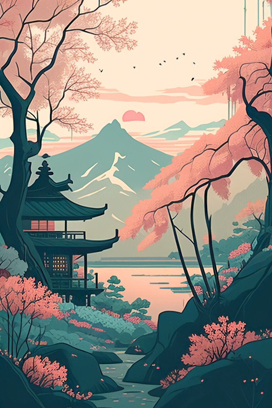 japanese landscape prints