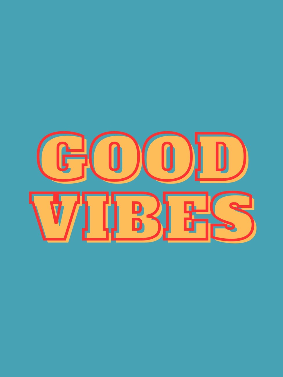 Canvas print Good vibes  Fine Art Prints & Wall Decorations