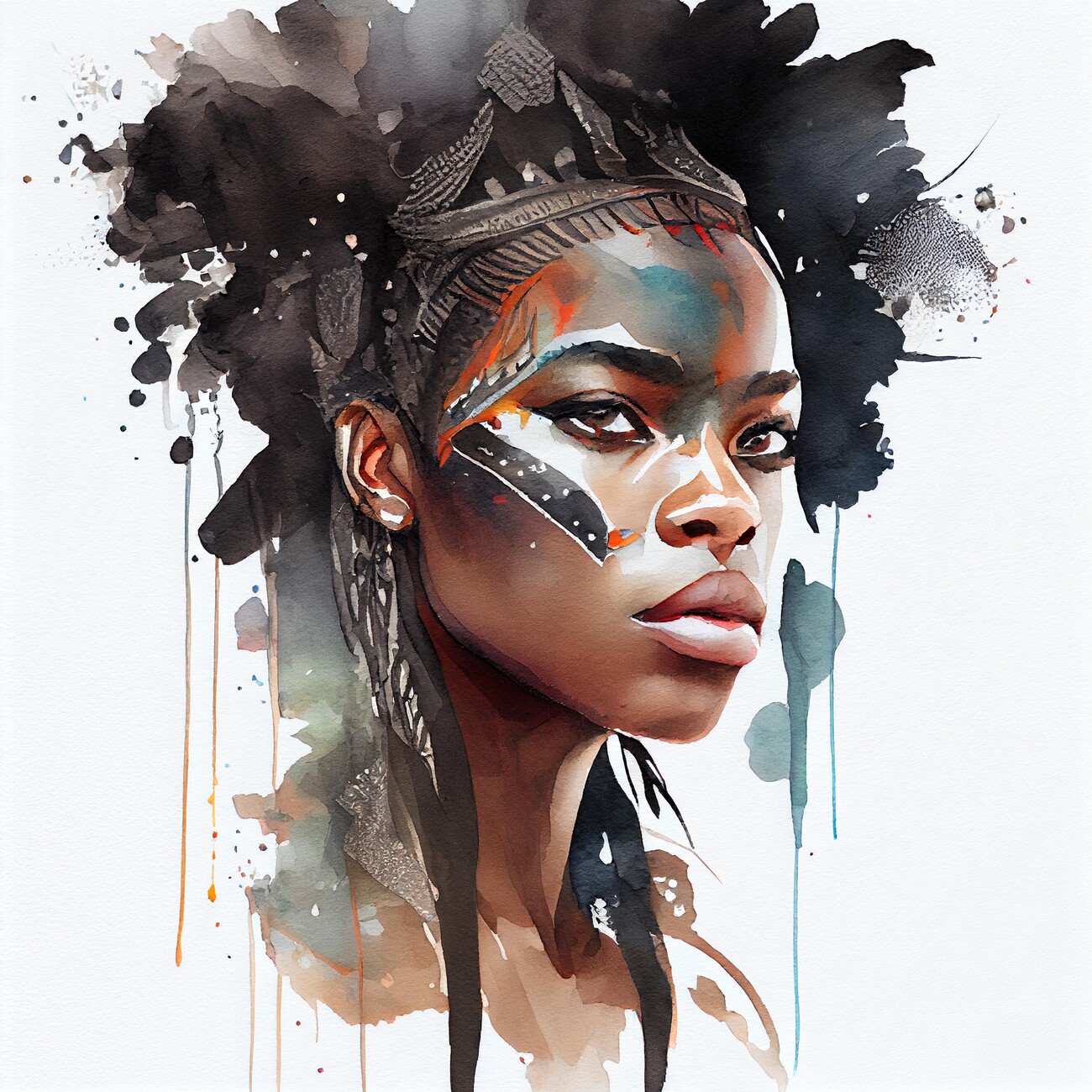 african warrior woman art