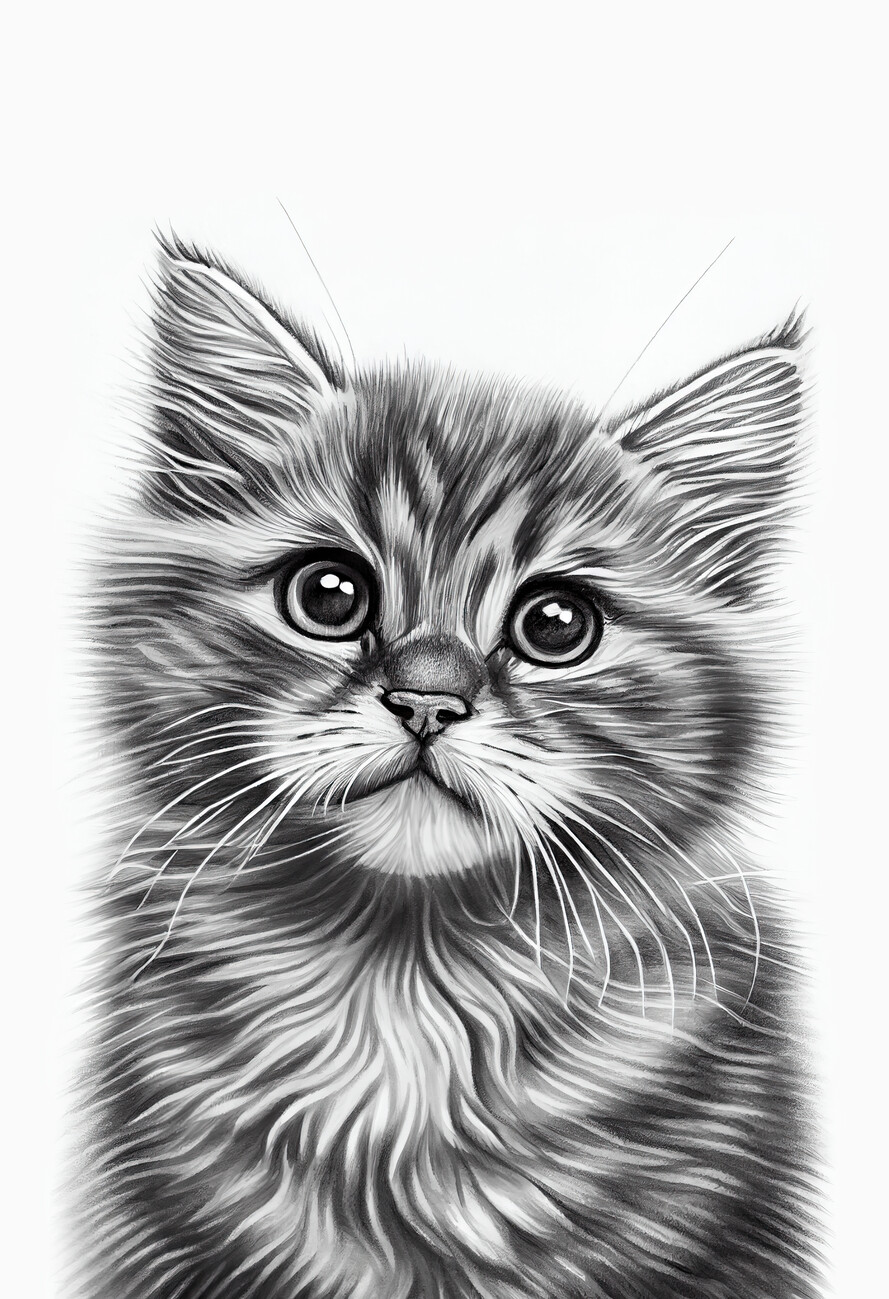 Cat Drawing Easy - Step by step Pencil Sketch for beginners || How to draw  a cute cat - YouTube