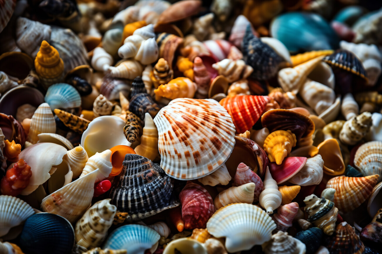 Wall Art Print, Seashells