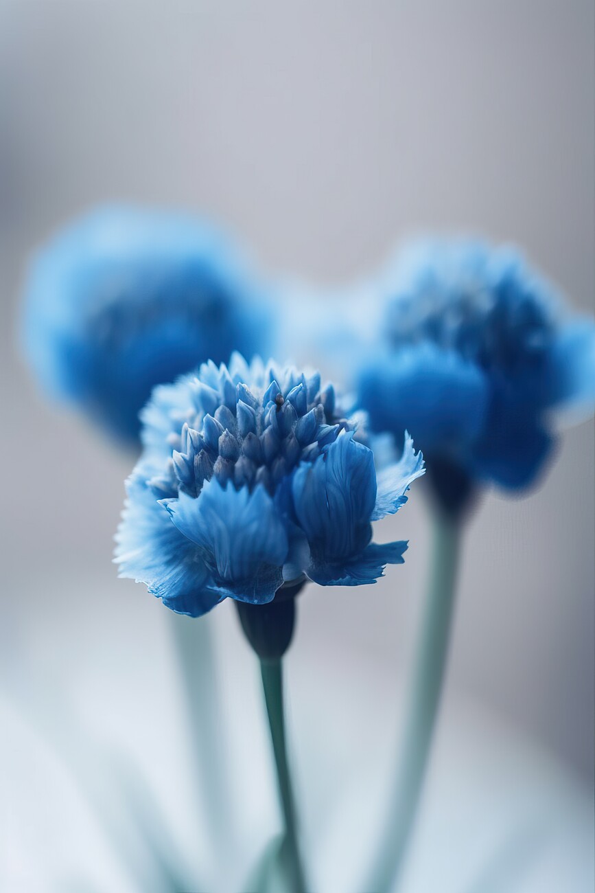 Blue flower Wallpaper 4K, Chrysanthemum, Blossom