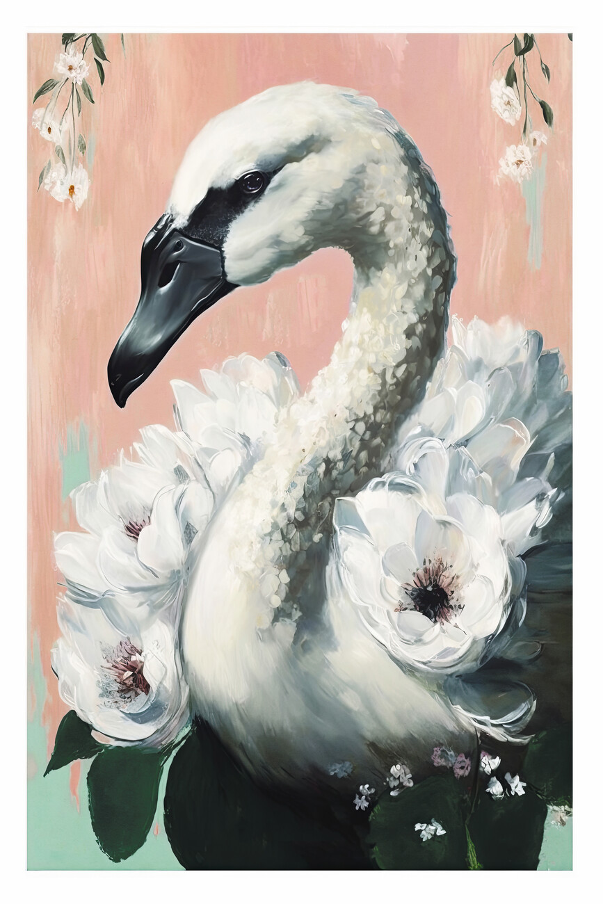 Wall Art Print, The Swan