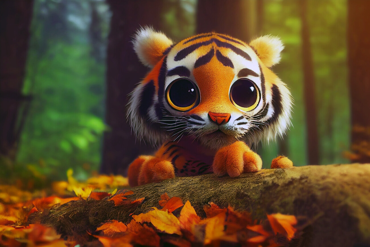 Illustration Cute Tiger