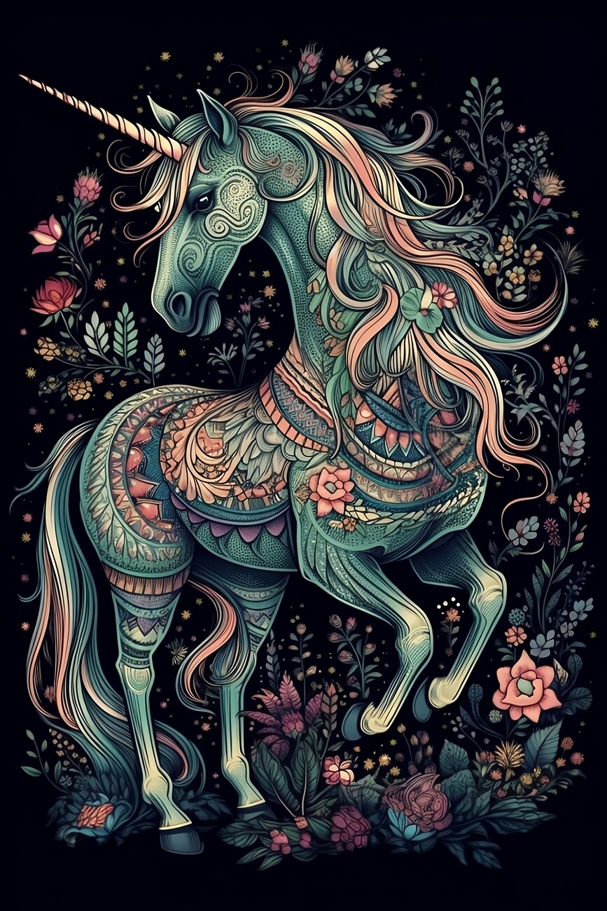 Wall Art Print Unicorn, Gifts & Merchandise