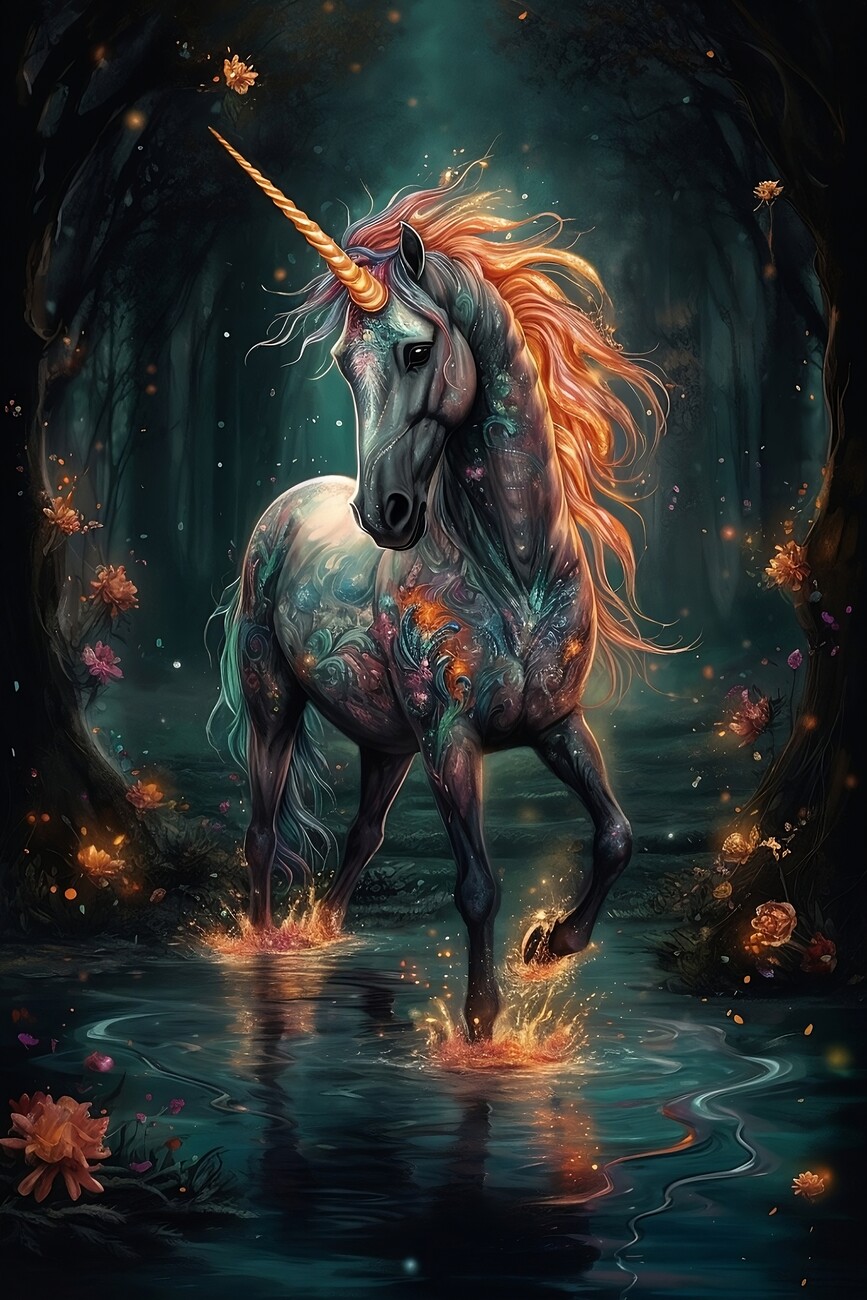 Art Poster Magical Unicorn