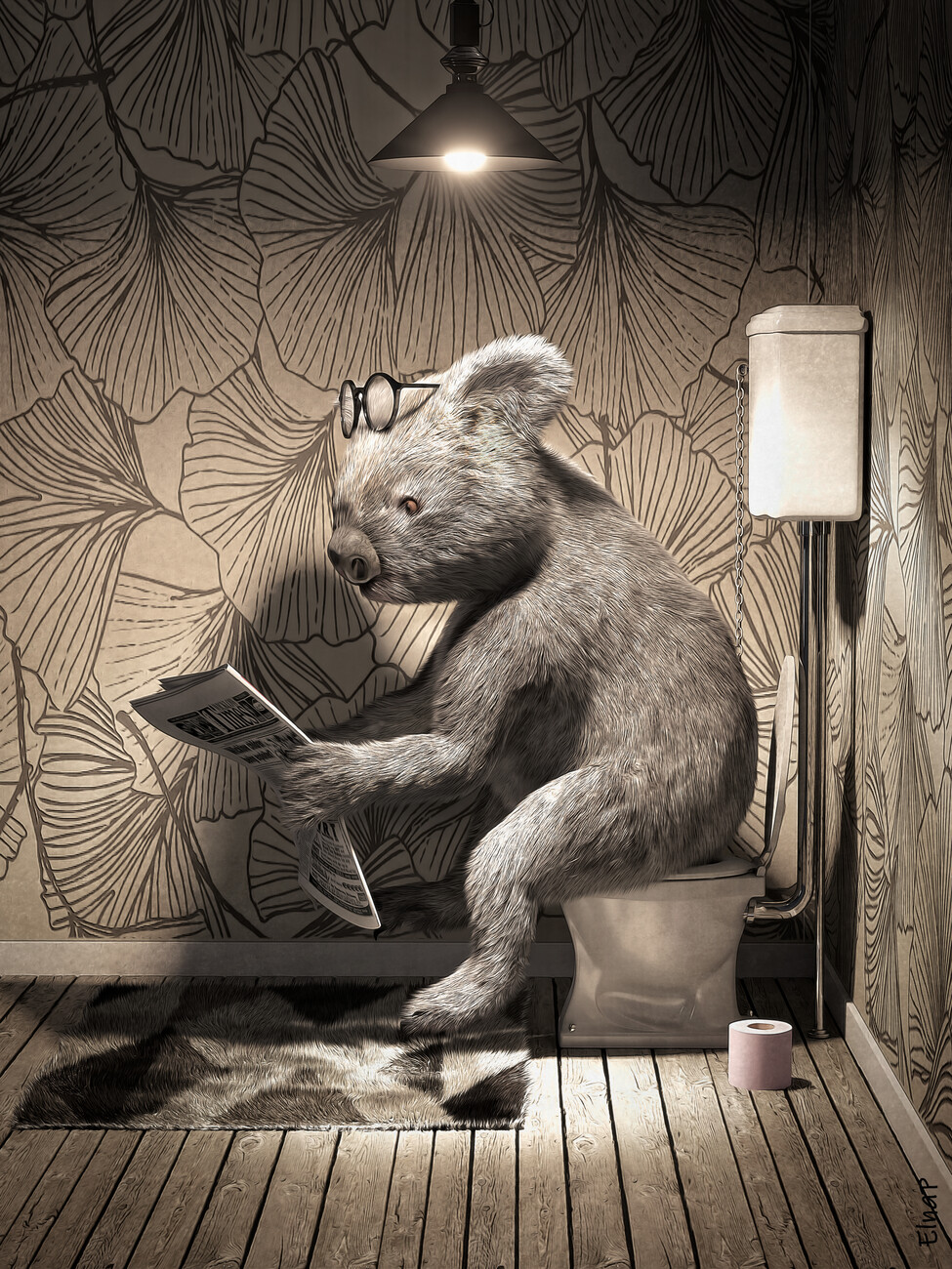 Wall Art Print  Koala in Tub Printable Wall Art, Koala art,koala