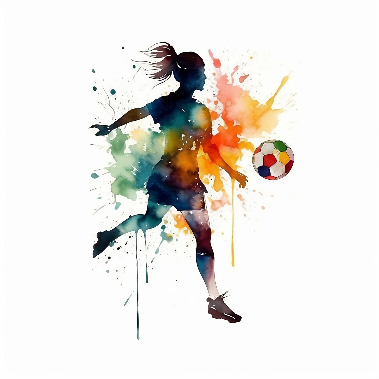 Teen Girls Art, Girls Motivational Art, Soccer Room Decor, Soccer