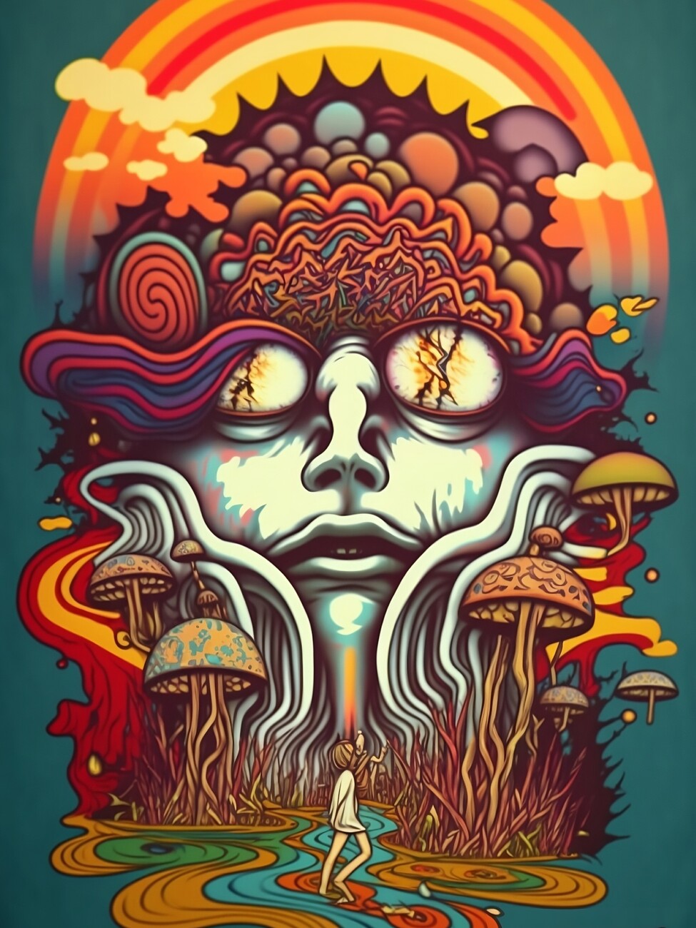 Wall Art Print Trippy And Psychedelic Abposters Com