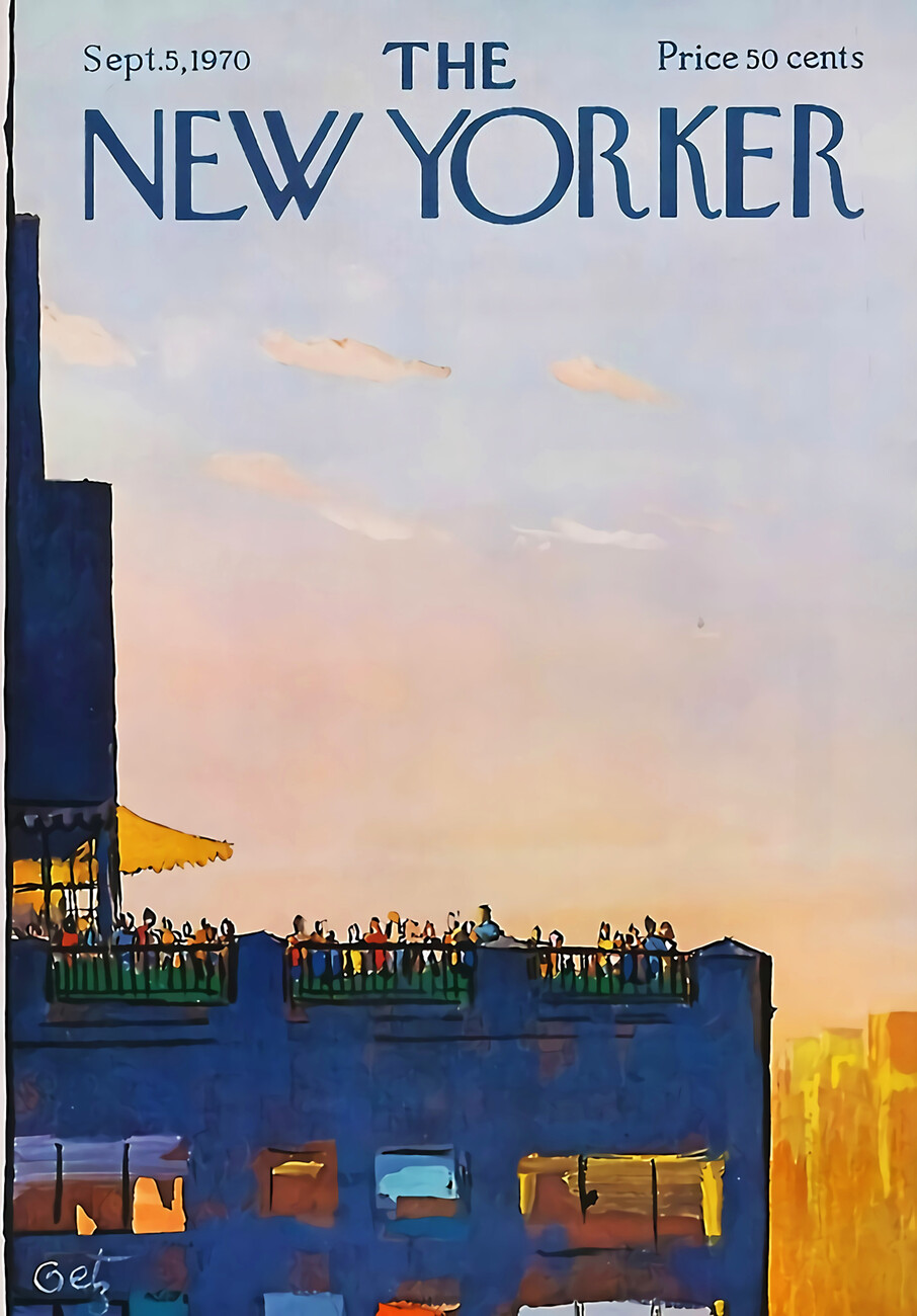 Künstlerische Illustration, Vintage New Yorker 1970