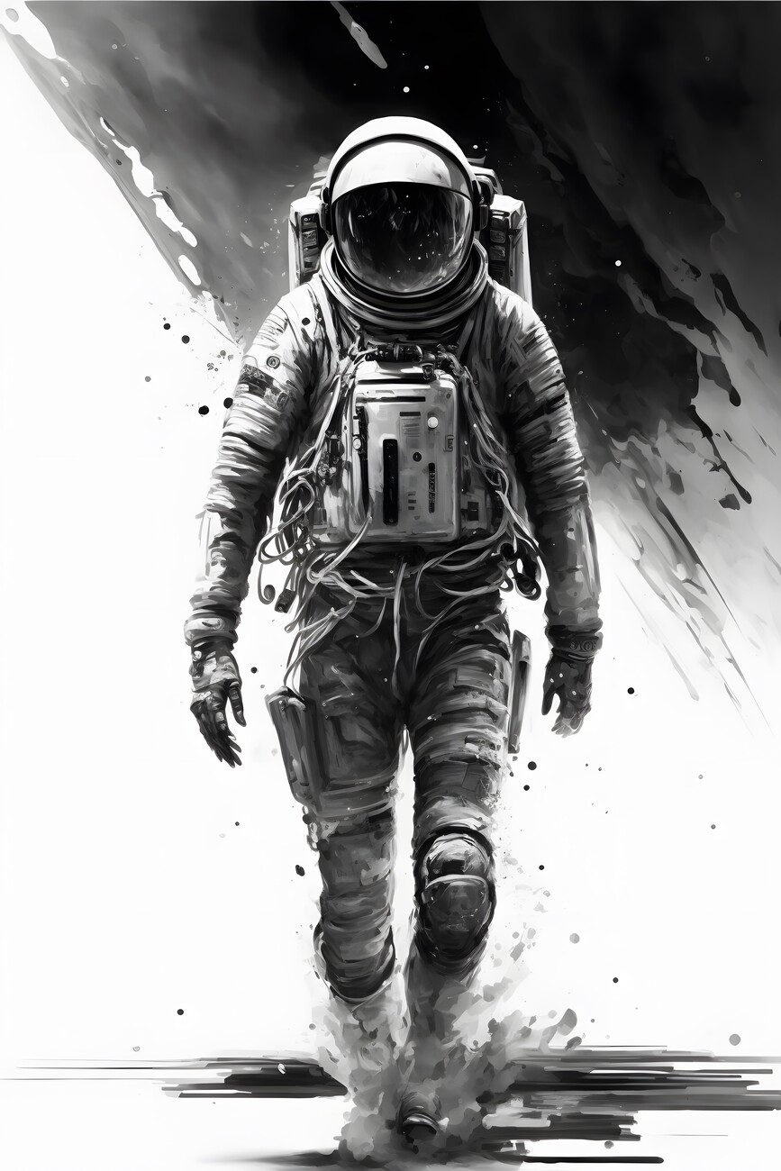 Cool Spaceman City Nasa | Art Board Print