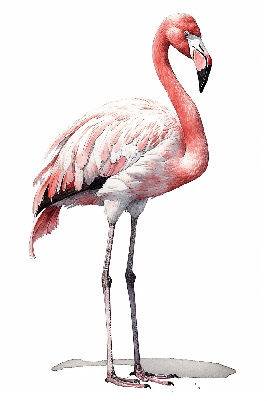 Antique Flamingo BIrd Print — MUSEUM OUTLETS