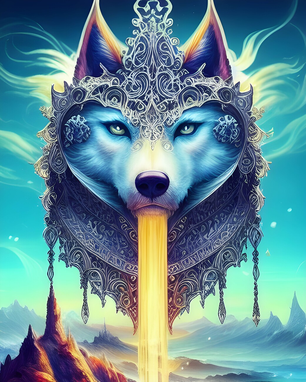 Polygonal Illustration: Wolf WALLPAPER 6k by AlexBrownArt1 on DeviantArt