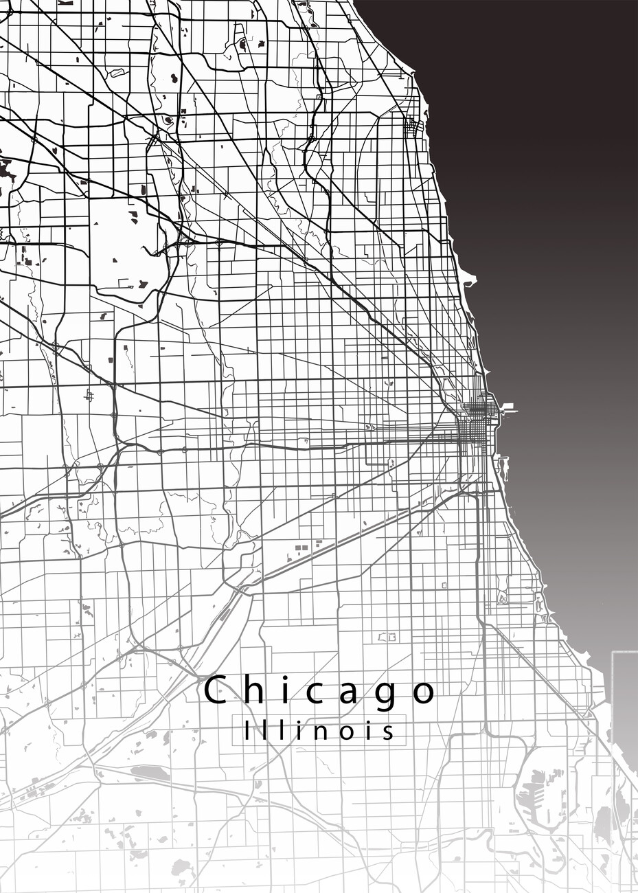 chicago on map