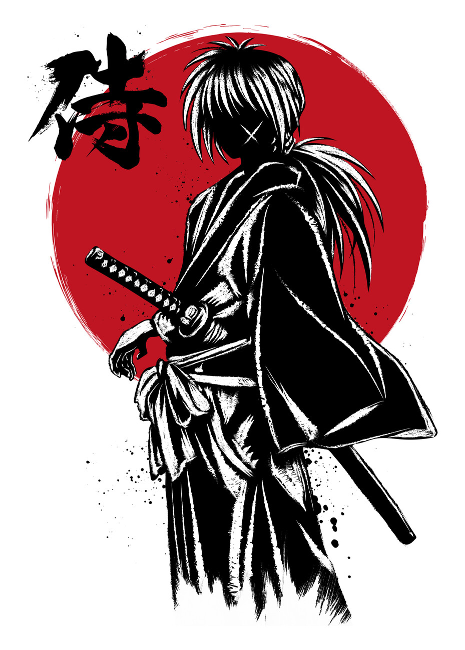 Rurouni Kenshin sumi-e prints are the most wanted holiday gifts on our wish  list