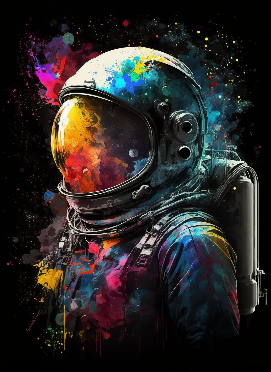 astronaut art