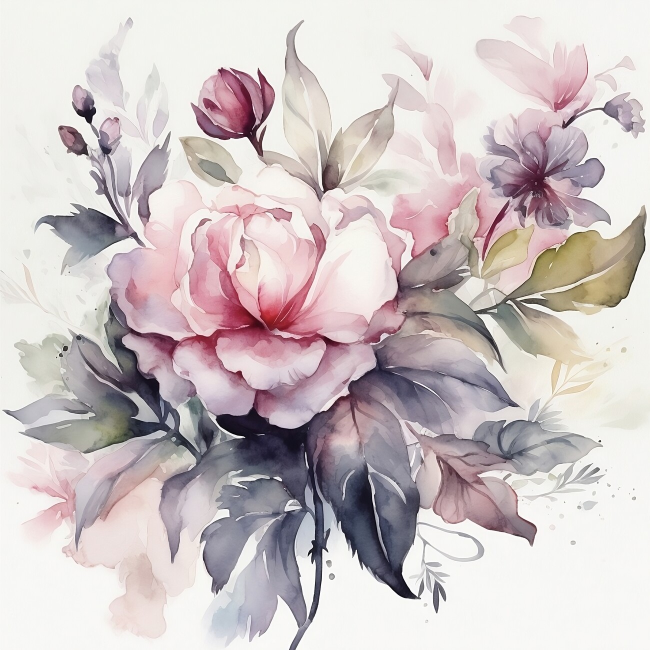 Painting Watercolor Flowers