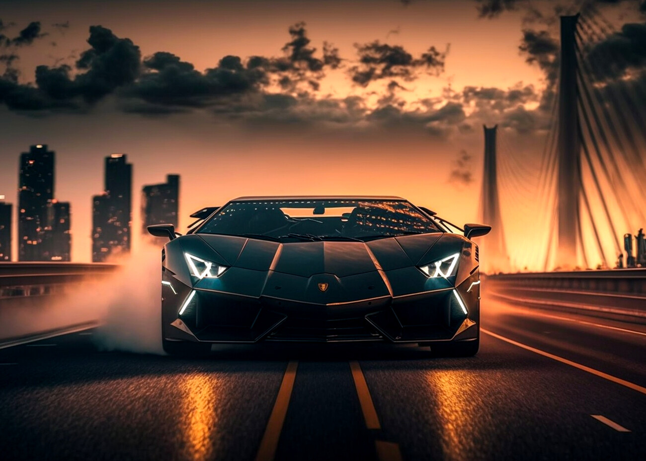 lamborghini aventador birds eye view