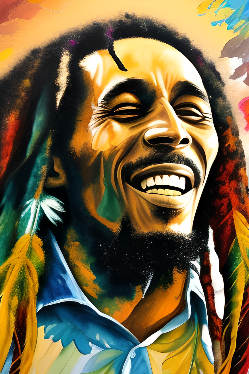 bob marley painting canvas