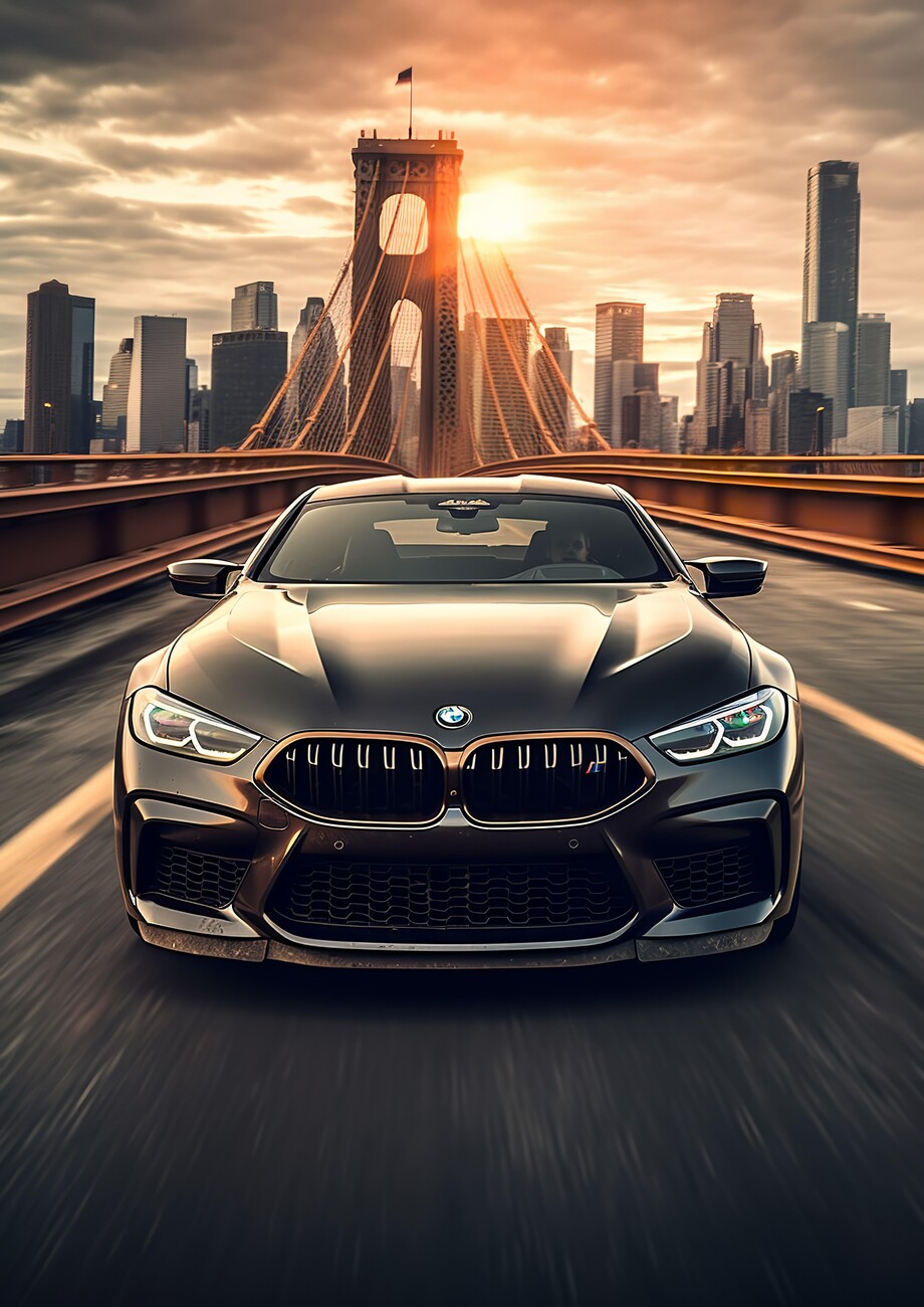 Art Poster Bmw M8 Car