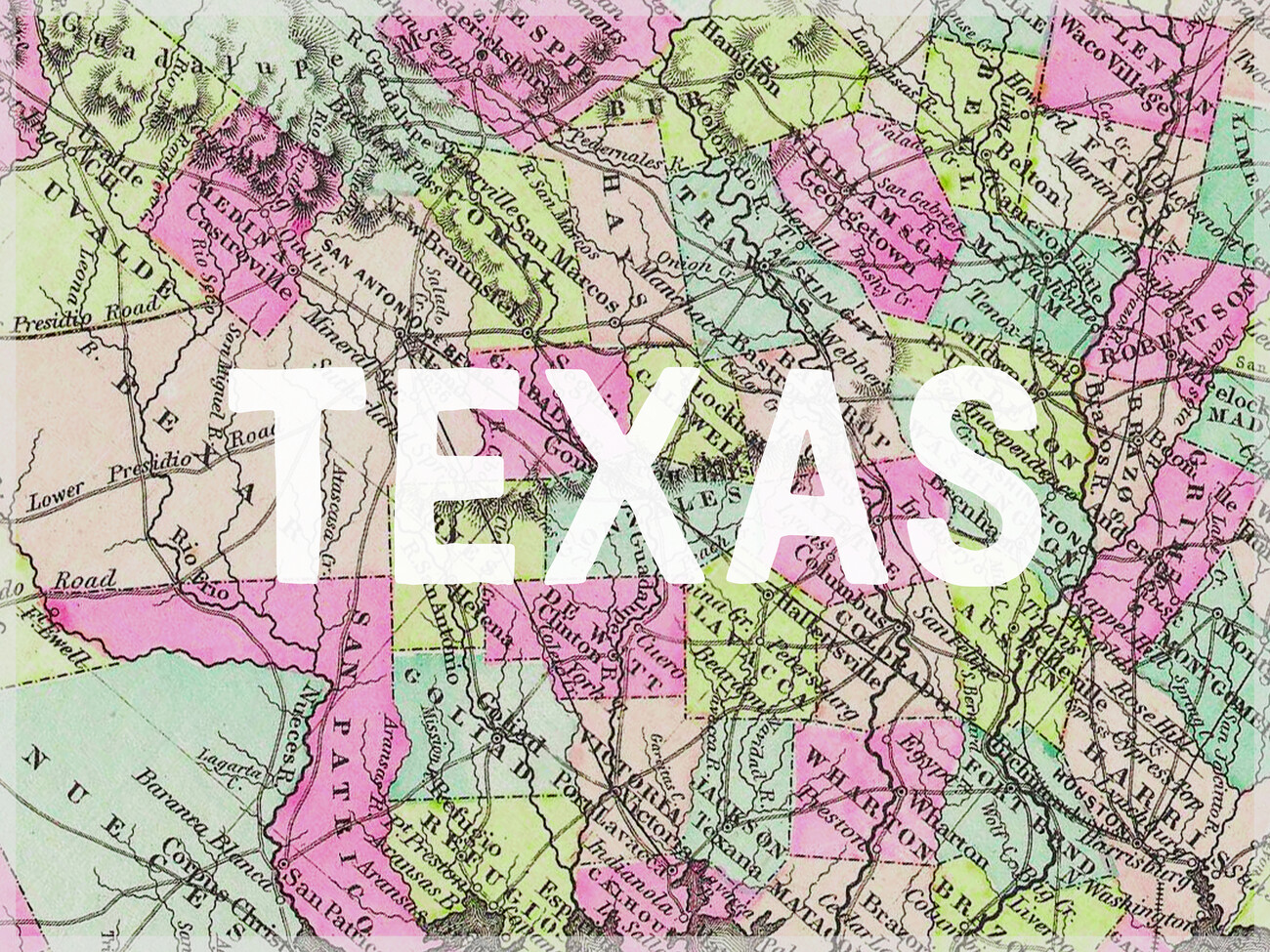 east texas map with cities