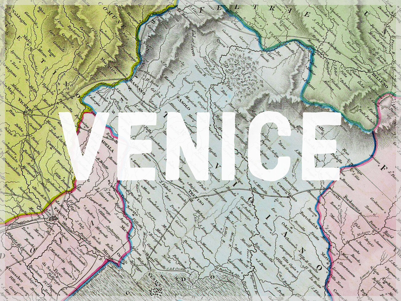 Cartina di Venice Map - Historical & Vintage Maps ǀ Cartine di città e ...