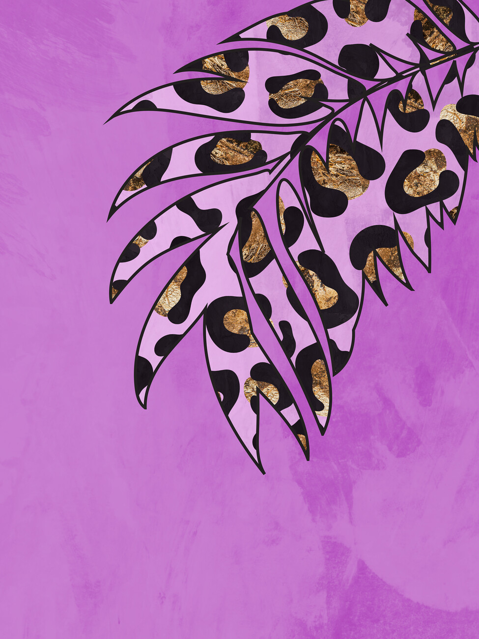 purple leopard wallpaper