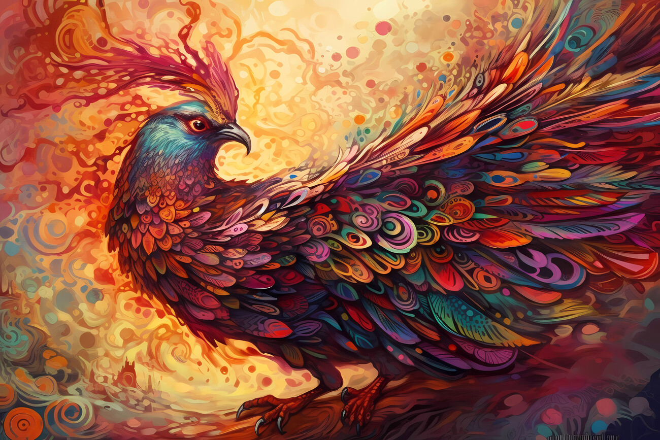 Phoenix 2  Phoenix artwork, Phoenix painting, Phoenix bird art