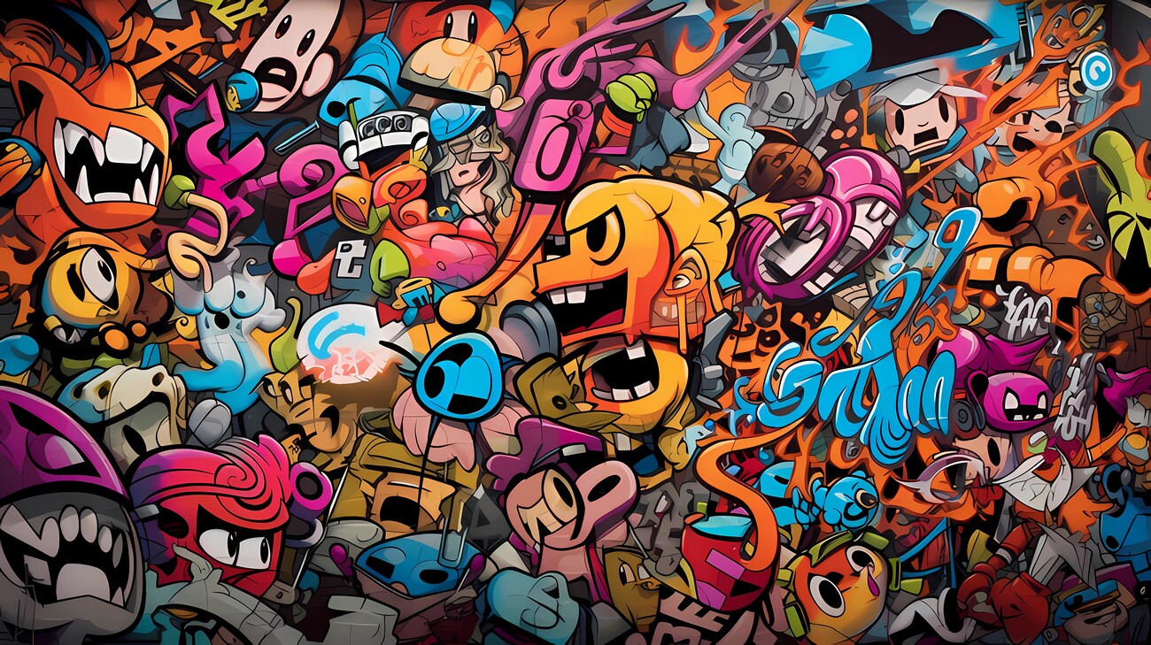 Graffiti Style Art Wallpaper Spray Can Magic - Wallpaper - Image Chest -  Free Image Hosting And Sharing Made Easy