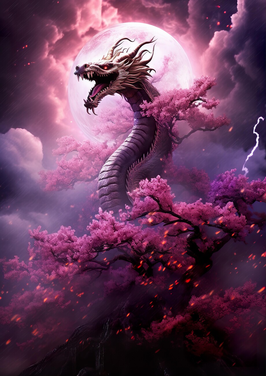 japanese art dragon