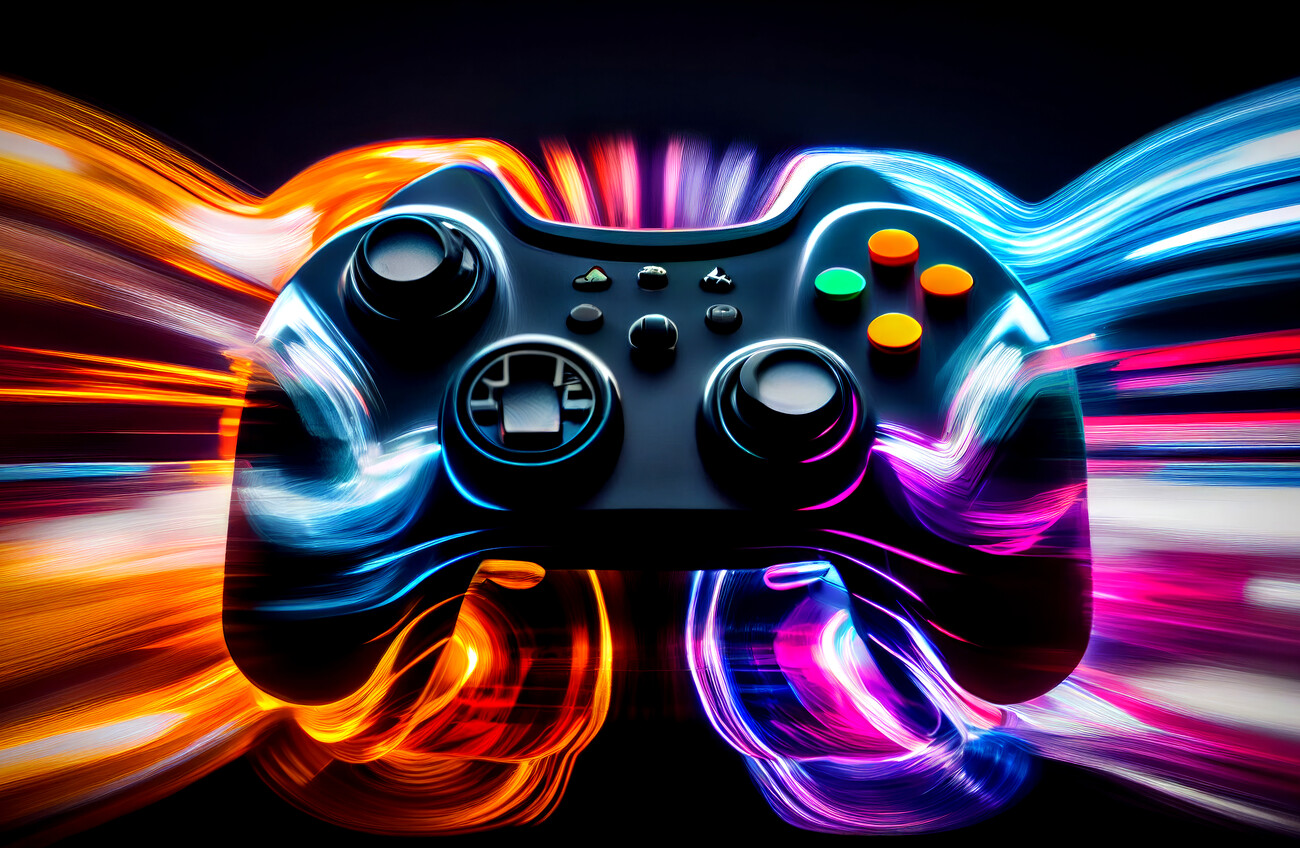 Art Poster Gaming controller