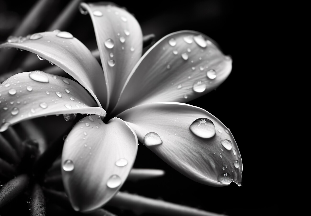 black and white photography flower