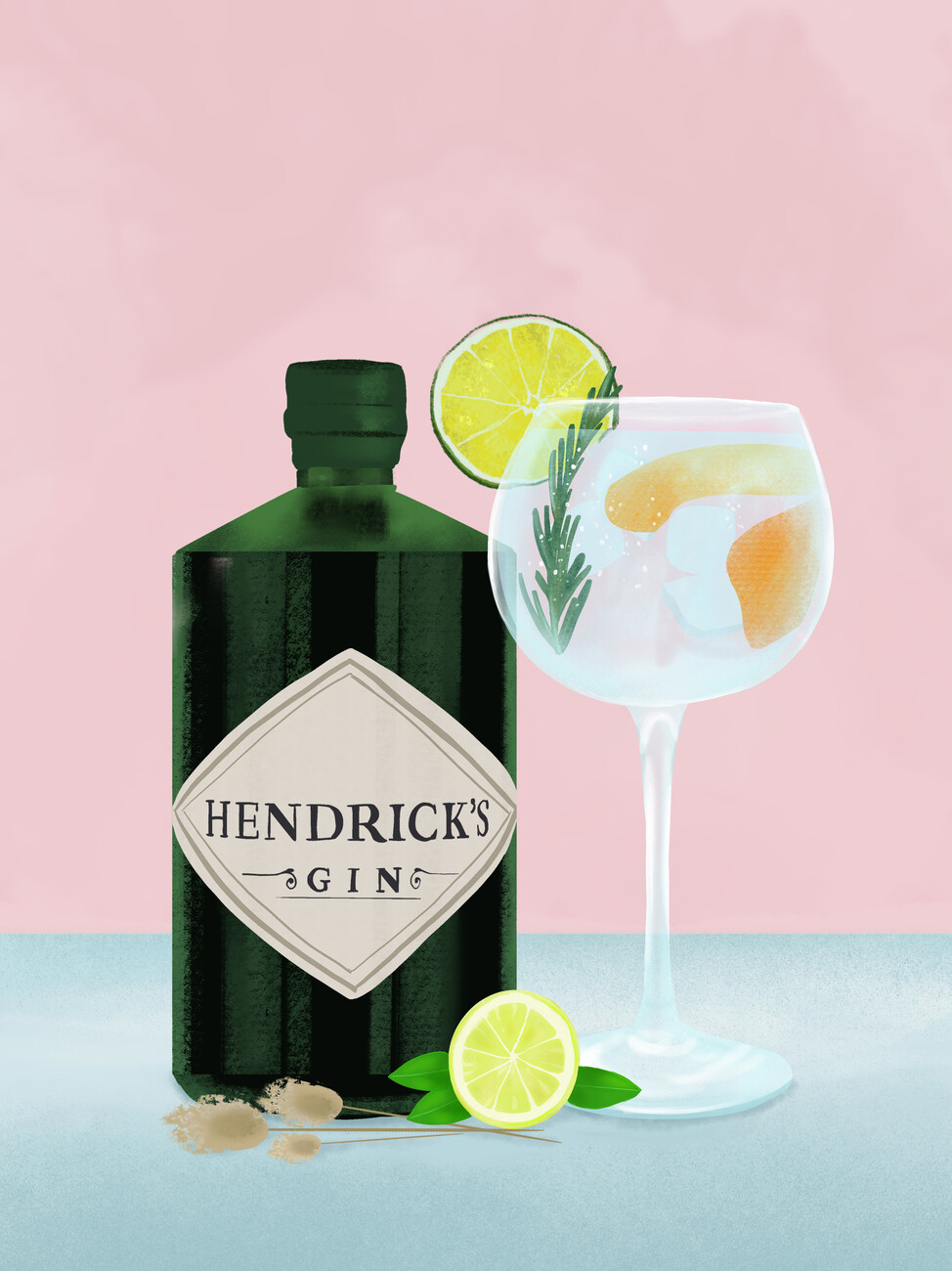 Illustration Gin Tonic