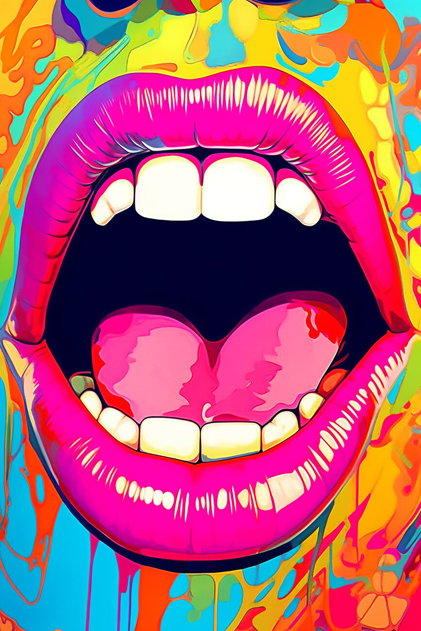 psychedelic mouth