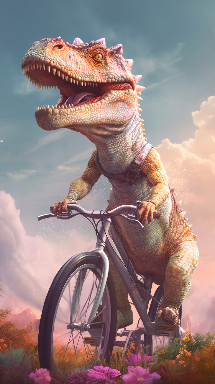 ron paul riding a velociraptor