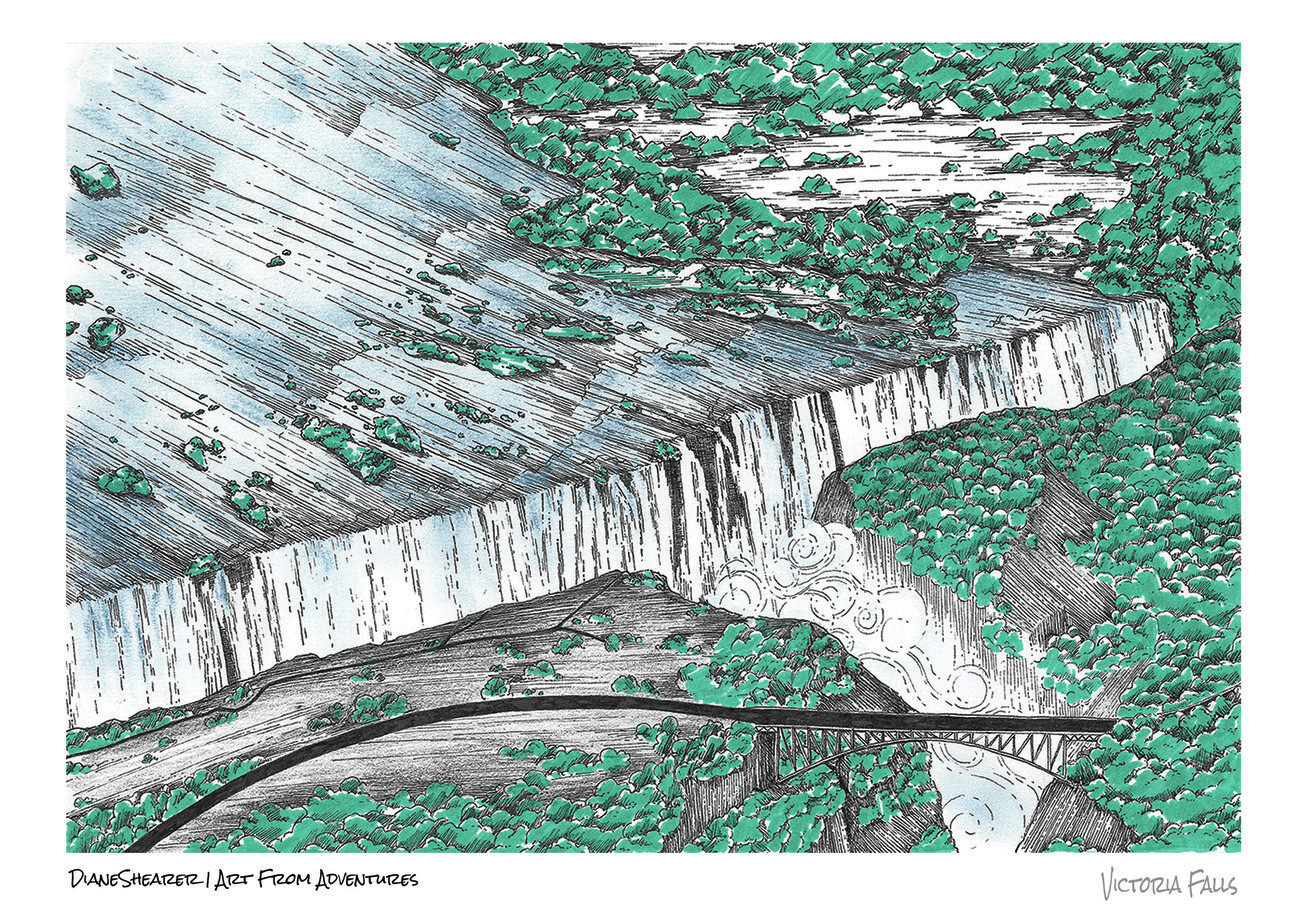 Ilustrace Victoria Falls