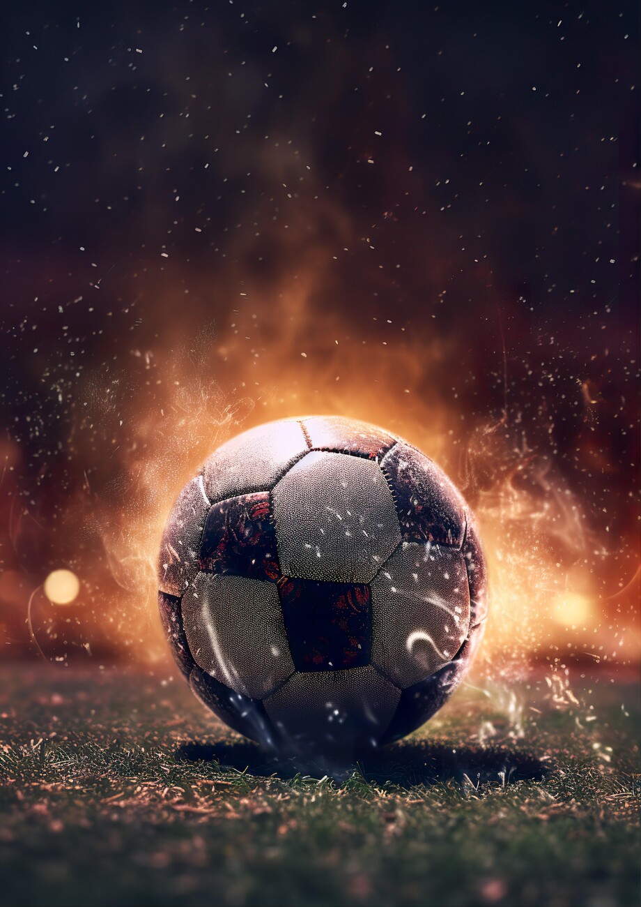 Soccer Ball Wall Mural | Buy online at Abposters.com