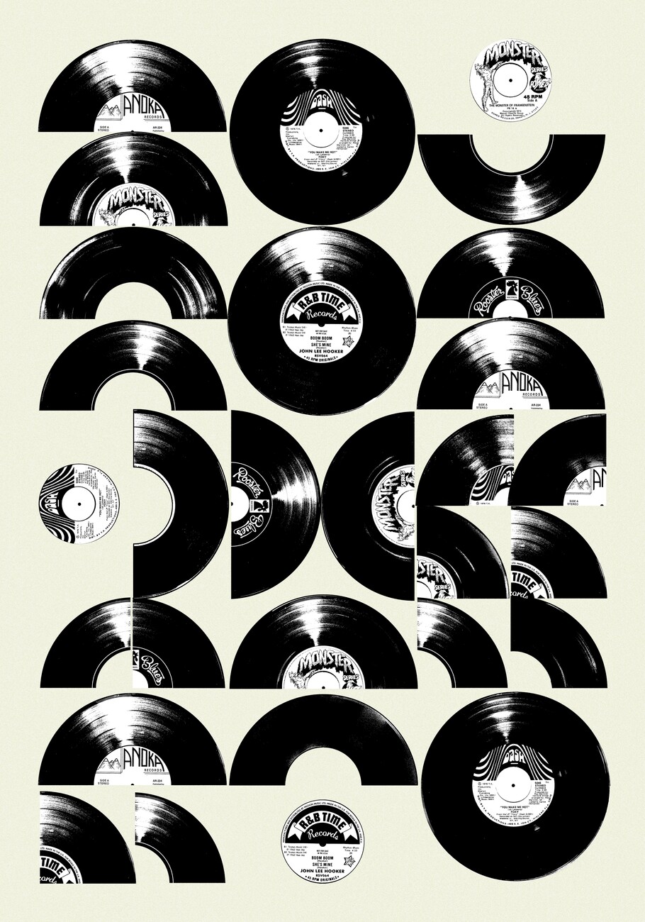 Illustration Mid Century Vinyls