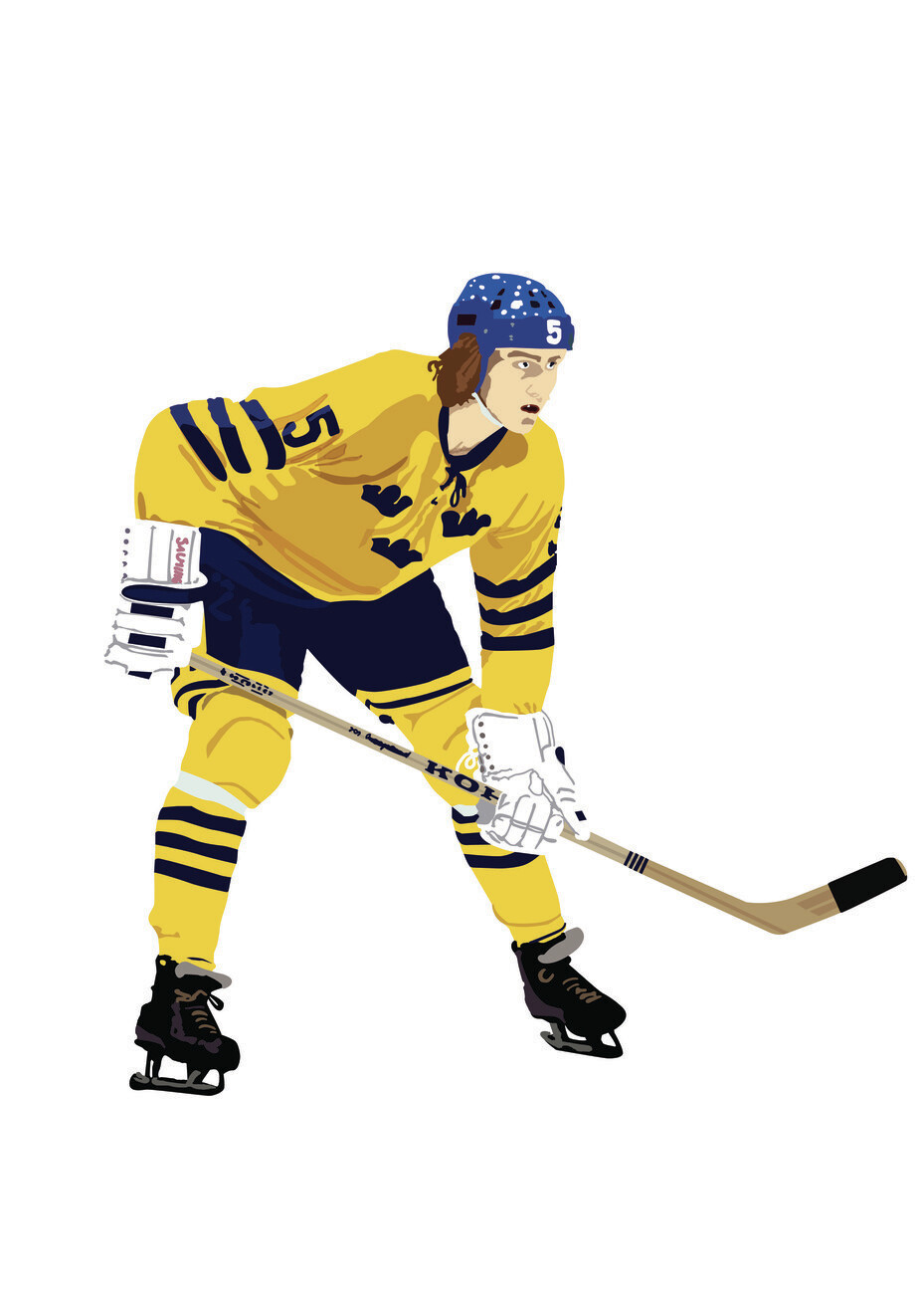 Börje Salming Ice Hockey Wall Mural Buy online at Europosters