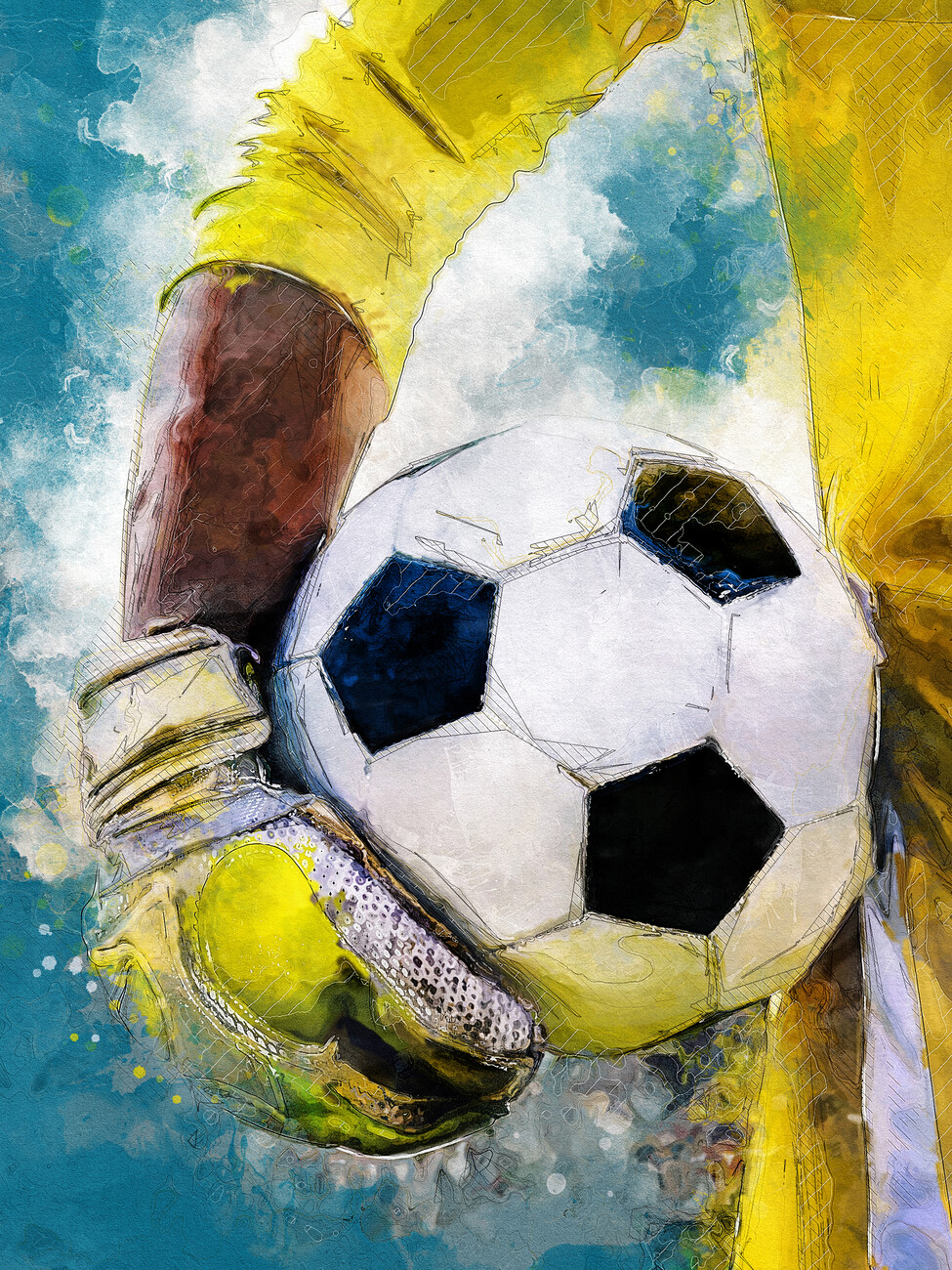 soccer artwork