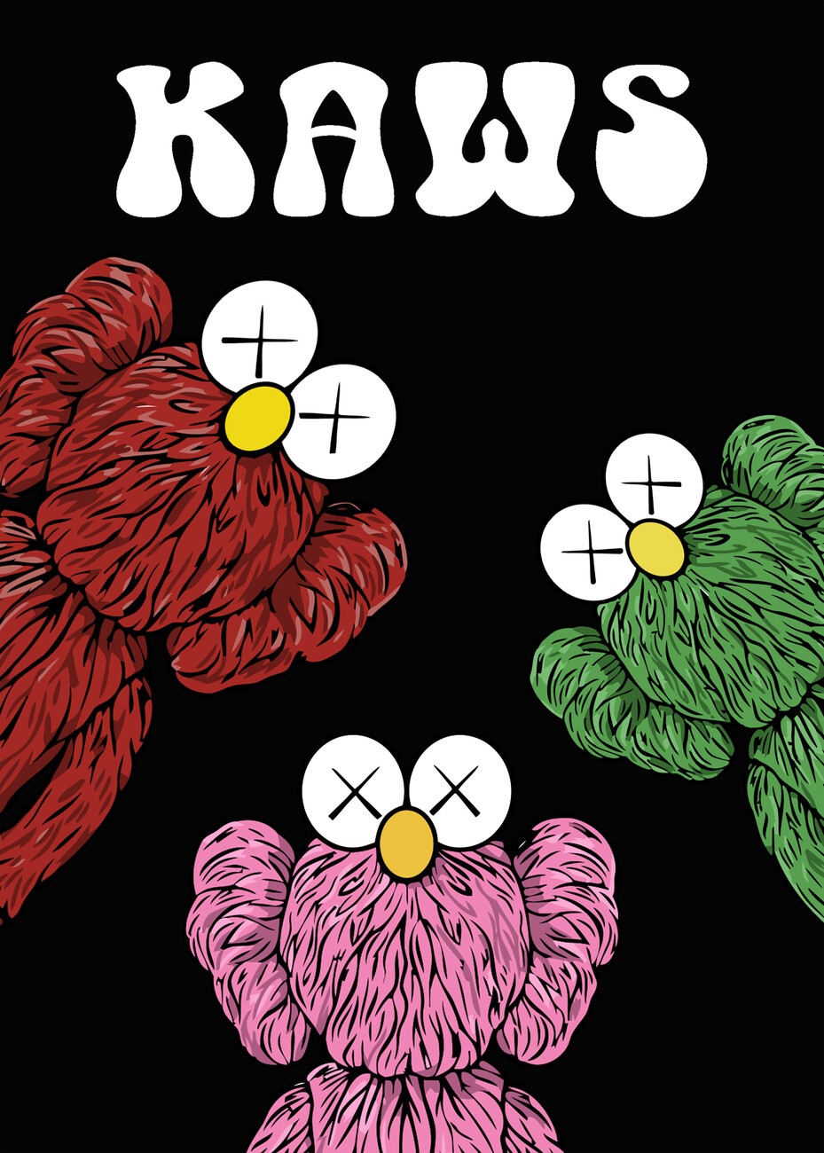 Kaws Stickers for Sale  Brand stickers, Easy canvas painting, Kaws  wallpaper