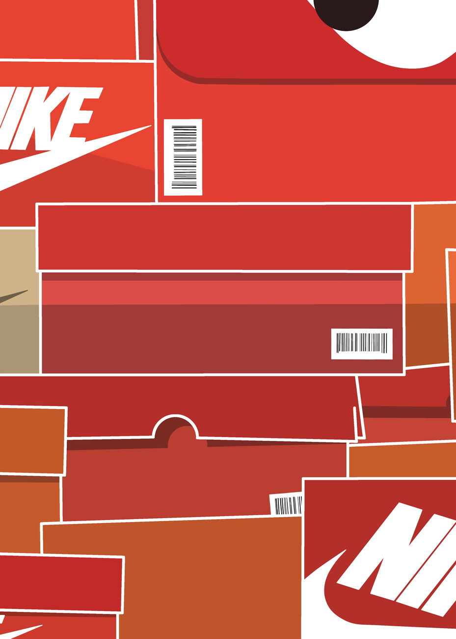 Nike Sneaker Box Wall Art