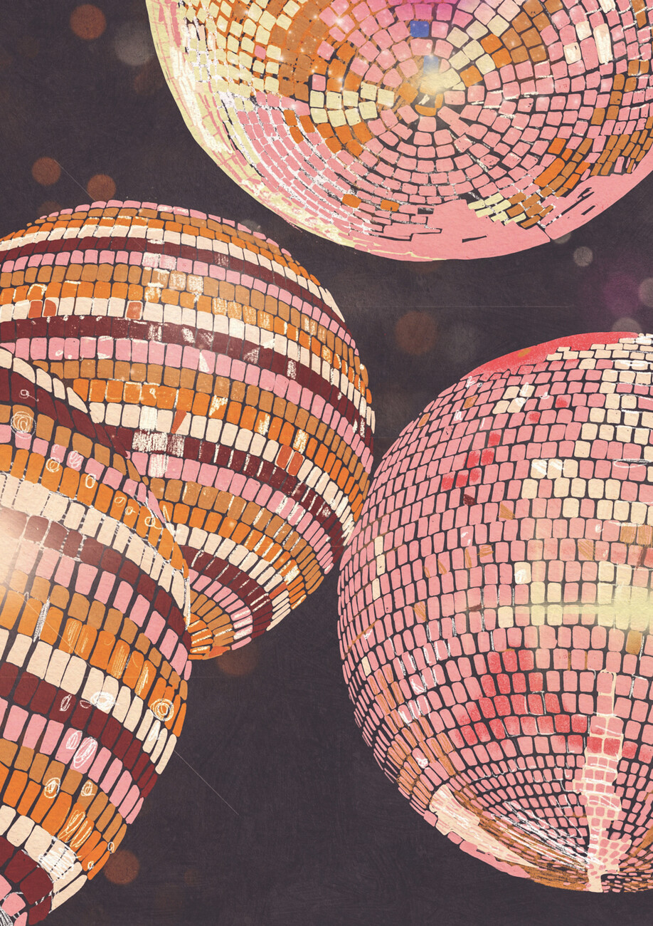 Wall Art Print, Disco balls