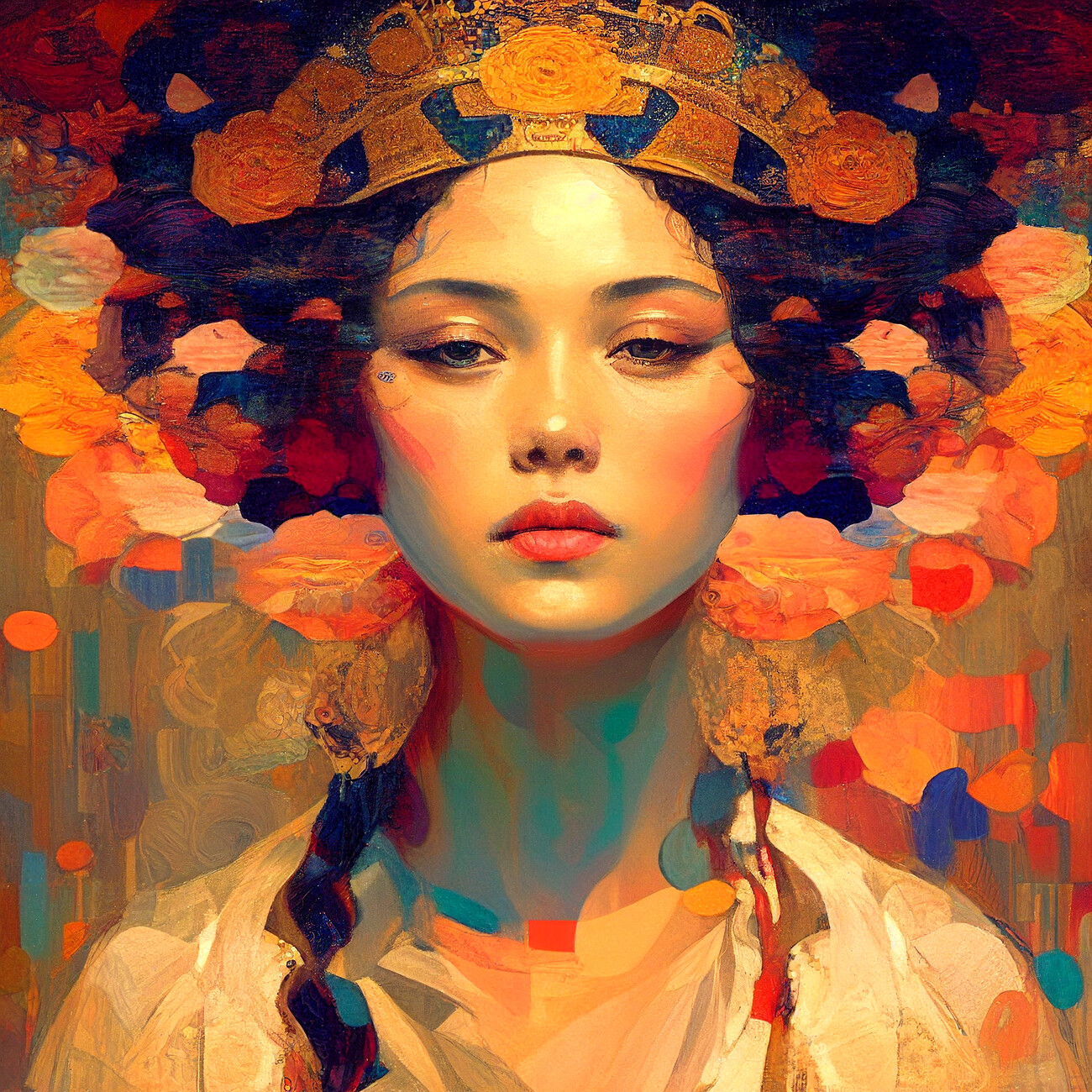 beautiful chinese women paintings